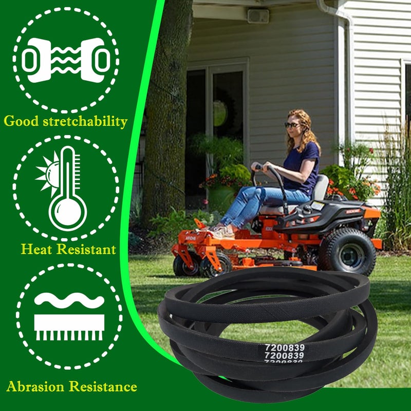 IKSI 7200839 Deck Belt 1/2x143.6 inches fits for 915254 Ariens Edge 52" Zero-Turn Mower - Image 3
